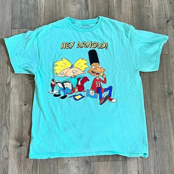 NICKELODEON Hey Arnold Shirt Large - Picture 1 of 3